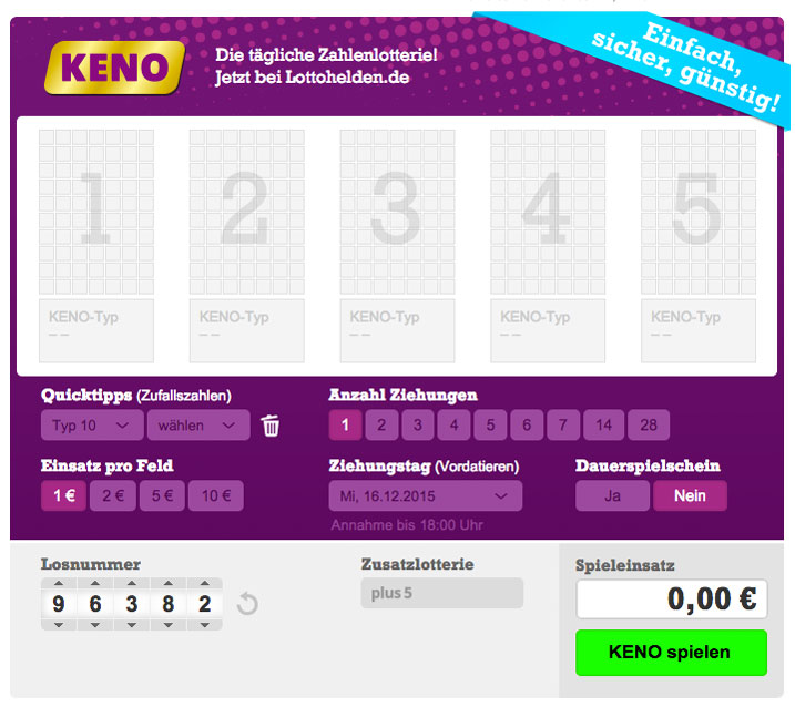 Lottohelden Keno Lottohelden Keno